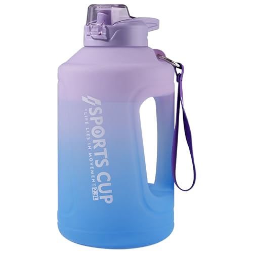 AOpghY Motivationswasserflasche 50 Unzen Trinkwasserflasche BPA freie Wasserflasche mit Stroh, Zeitmarker ＆ Gehen von AOpghY