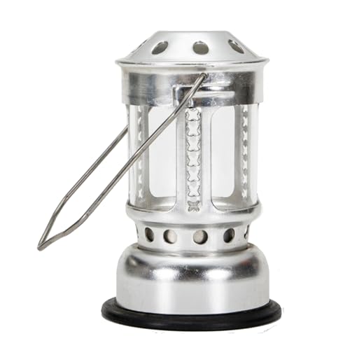 Candle Lantern Camping 4.33 x 2,76 Campingkerzen Lantern Silber Camping Laterne Campingausrüstung Outdoor Camping 80LUX Sporting Supplies von AOpghY