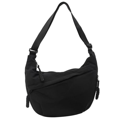 Crossbody -Taschen für Frauen große Kapazität Halbmond -Bag Minimalist Messenger Bag Verstellbare Reißverschluss -Umhängetaschen für täglich, Reisen, Schulterhandtaschen für Schwarze Frauen von AOpghY