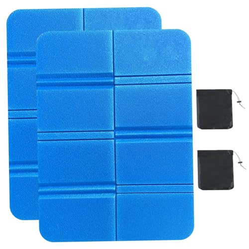 Faltbares Sitzkissen, 2pcs 11x15 Wärmeisolierung Sittebad, elastisches Camping -Sitzpad, Spielplatzmatte für Garten, Picknick, Camping Blue Outdoor Sportwaren von AOpghY