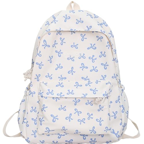 Netter Rucksack, großer Kapazitäts-Rucksack mit mehrfacher Tisch, Kawaii-Rucksack mit einstellbarem Riemen ＆ oberem Griff, ästhetischer Rucksack mit Reißverschluss, Niedlicher Rucksack von AOpghY