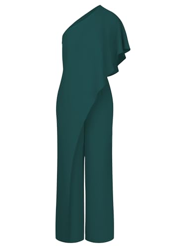 APART Fashion Damen One-Shoulder-Jumpsuit, asymmetrischer Overall mit weitem Bein, ärmelloses Abendoutfit, fließender formeller Strampler, stilvolle Partykleidung APART Fashion Damen One-Shoulder-Jumpsuit, asymmetrischer Overall mit weitem Bein, ärmelloses Abendoutfit, fließender formeller Strampler, stilvolle Partykleidung von APART Fashion