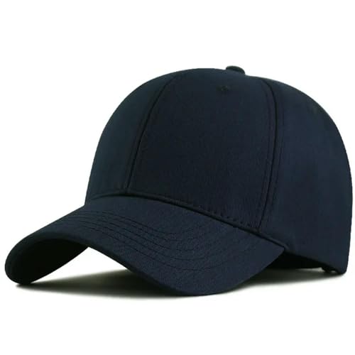 APAYAN Cap Männer Frauen Oversize Baseball Caps Verstellbare Vater Hüte Für Große Köpfe Extra Große Niedrige Profil Golf Hüte 10 Farben-Marineblau-XL 60-65Cm von APAYAN