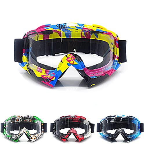 APEBAZY Motocross Brille Motorradbrille Off Road Racing Crossbrille Anti Fog UV Schutzbrille Sportbrille Skibrillen Radbrille für ATV Dirt Bike APEBAZY Motocross Brille Motorradbrille Off Road Racing Crossbrille Anti Fog UV Schutzbrille Sportbrille Skibrillen Radbrille für ATV Dirt Bike von APEBAZY