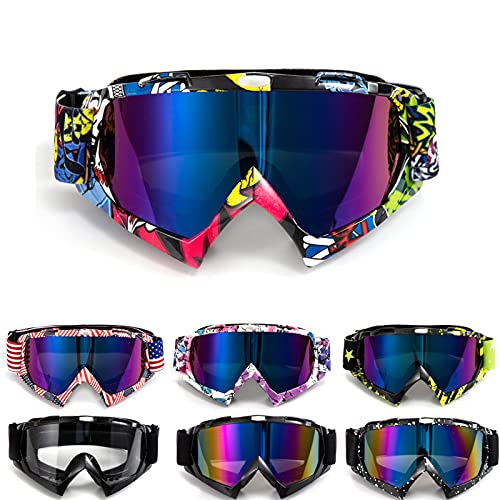 APEBAZY Motorradbrille Motocross Brille Dirt Bike Crossbrille ATV Off Road Racing MX-Fahrbrille Reitbrille Winddicht Anti Fog UV Skibrille APEBAZY Motorradbrille Motocross Brille Dirt Bike Crossbrille ATV Off Road Racing MX-Fahrbrille Reitbrille Winddicht Anti Fog UV Skibrille von APEBAZY
