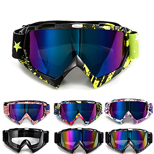 APEBAZY Motorradbrille Motocross Brille Dirt Bike Crossbrille ATV Off Road Racing MX-Fahrbrille Reitbrille Winddicht Anti Fog UV Skibrille APEBAZY Motorradbrille Motocross Brille Dirt Bike Crossbrille ATV Off Road Racing MX-Fahrbrille Reitbrille Winddicht Anti Fog UV Skibrille von APEBAZY