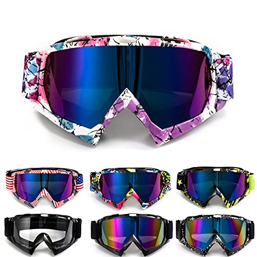 APEBAZY Motorradbrille Motocross Brille Dirt Bike Crossbrille ATV Off Road Racing MX-Fahrbrille Reitbrille Winddicht Anti Fog UV Skibrille APEBAZY Motorradbrille Motocross Brille Dirt Bike Crossbrille ATV Off Road Racing MX-Fahrbrille Reitbrille Winddicht Anti Fog UV Skibrille von APEBAZY