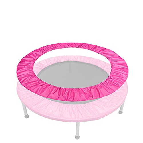 APJJ Trampolin Randabdeckung 81cm 91cm 96cm 101cm 114cm122cm127cm 137cm 152cm, Indoor Erwachsene Fitness Trampolin Umrandung, Wasserdichtes Oxford-Tuch Trampolin ZubehöR Ersatzteile,Rosa,45in 114cm von APJJ