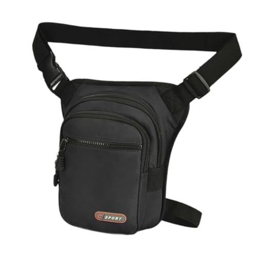 APLVFFZH Bag Hüfttasche Oberschenkeltasche Hüfttasche Beintasche Hüfttasche Gürteltasche für Outdoor-Klettern, Schwarz von APLVFFZH