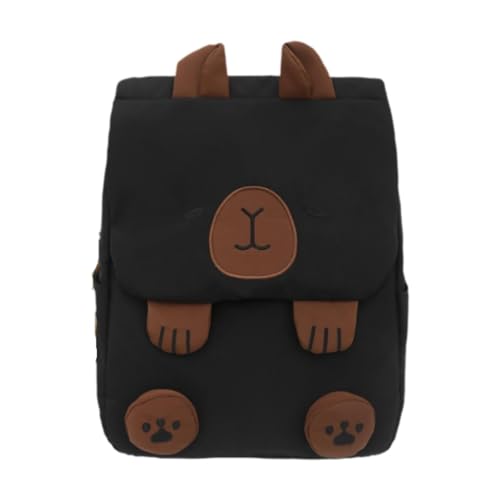 APLVFFZH Capybara-Rucksack, Büchertasche für Outdoor-Aktivitäten, Pendeln, Arbeit, Schwarz von APLVFFZH