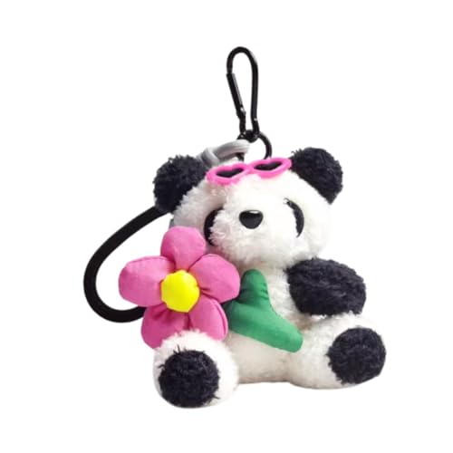 APLVFFZH Cartoon Tier Schlüsselanhänger Panda Schlüsselanhänger für Geldbörse Party Gastgeschenk, Rosa von APLVFFZH