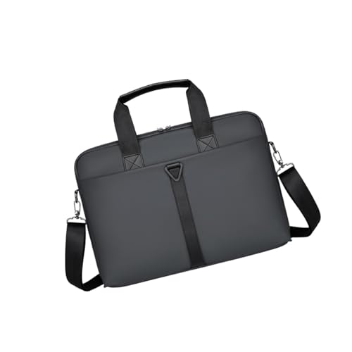 APLVFFZH Herren-Business-Tasche, Laptop-Tasche für Geschäftsreisen, Outdoor-Arbeit, Pu-lederfolie Grau von APLVFFZH