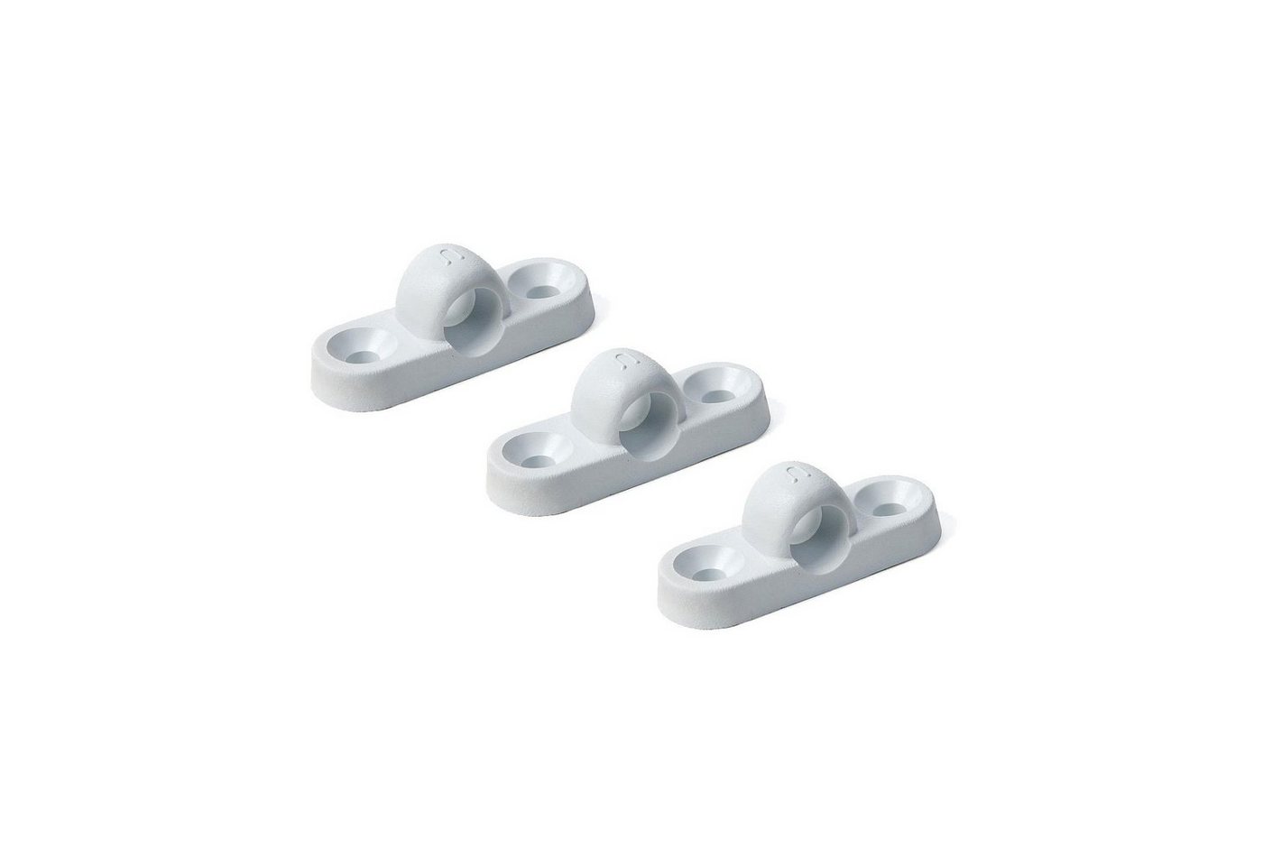 APT Vorzelt Vorzeltösen 3er Set Kunststoff weiß 40 mm waagerecht inkl Edelstahl Sc APT Vorzelt Vorzeltösen 3er Set Kunststoff weiß 40 mm waagerecht inkl Edelstahl Sc von APT