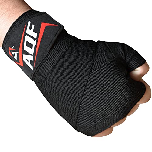 AQF Boxbandagen Für Kampfsport 4 Meter Elastische Boxhandschuhe Innerer Handschuhe Schutz Bandagen Boxen MMA & Cross Fitness Harren & Damen (Schwarz) AQF Boxbandagen Für Kampfsport 4 Meter Elastische Boxhandschuhe Innerer Handschuhe Schutz Bandagen Boxen MMA & Cross Fitness Harren & Damen (Schwarz) von AQF