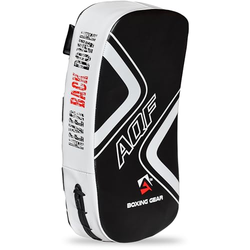 AQF Kampfsport Schlagpolster Kickboxen Muay Thai Strike Curved Arm Pad MMA Focus Boxing Karate UFC Punch Shield (Einzeln, Weiß) AQF Kampfsport Schlagpolster Kickboxen Muay Thai Strike Curved Arm Pad MMA Focus Boxing Karate UFC Punch Shield (Einzeln, Weiß) von AQF