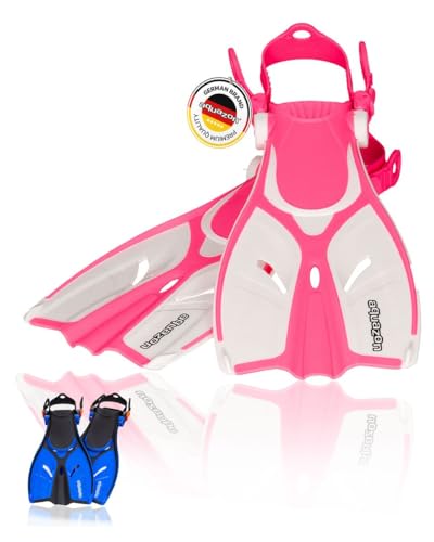 AQUAZON Style Verstellbare Flossen, Schnorchelflossen, Taucherflossen, Schwimmflossen für Kinder und Erwachsene zum Schnorcheln, Schwimmen, Farbe:pink, Größe:32/37 AQUAZON Style Verstellbare Flossen, Schnorchelflossen, Taucherflossen, Schwimmflossen für Kinder und Erwachsene zum Schnorcheln, Schwimmen, Farbe:pink, Größe:32/37 von aquazon