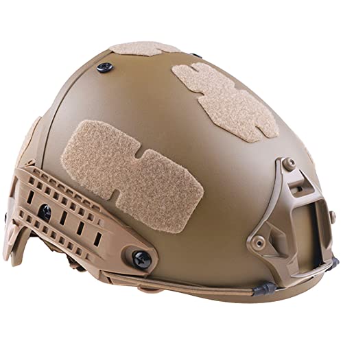 AQzxdc Airframe (AF) Airsoft-Helm, mit Schalldichtem Headset, Helm Bezug, für Paintball Outdoor BBS Jagen Reiten,Beige von AQzxdc