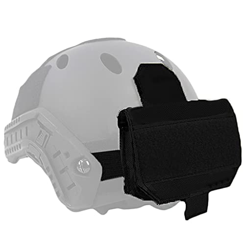 AQzxdc Airsoft Tactical Helmet Battery Pouch, Helm Counterweight NVG Pack, für OPS Fast BJ PJ MH Taktische Helme/Helm Zubehör,Schwarz von AQzxdc