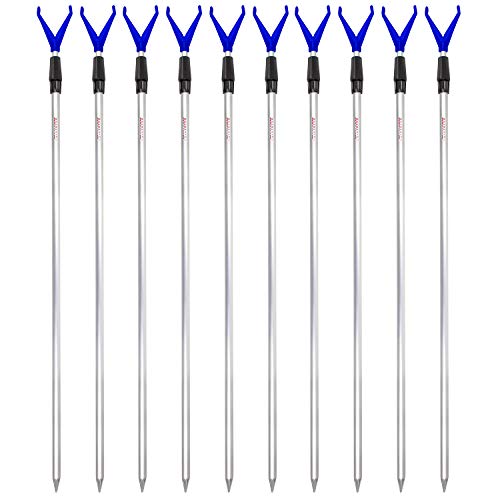 Arapaima Fishing Equipment Rutenhalter Rutenständer Angelzubehör Set 10 Stück Angel Teleskop Auflagen mit Schnurlaufkerbe - Blau Arapaima Fishing Equipment Rutenhalter Rutenständer Angelzubehör Set 10 Stück Angel Teleskop Auflagen mit Schnurlaufkerbe - Blau von Arapaima Fishing Equipment