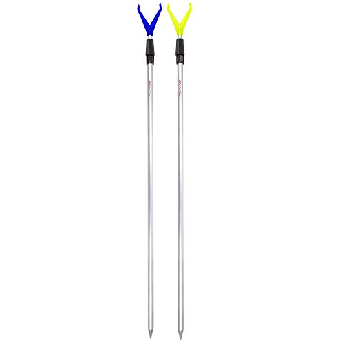 Arapaima Fishing Equipment Rutenhalter Rutenständer Angelzubehör Set 2 Stück Angel Teleskop Auflagen mit Schnurlaufkerbe - gelb/blau Arapaima Fishing Equipment Rutenhalter Rutenständer Angelzubehör Set 2 Stück Angel Teleskop Auflagen mit Schnurlaufkerbe - gelb/blau von Arapaima Fishing Equipment