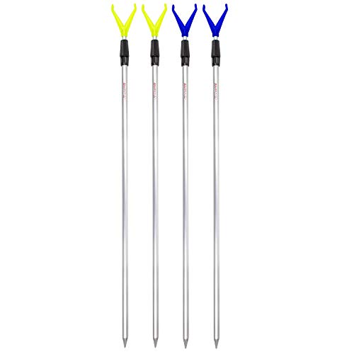 Rutenhalter Rutenständer Angelzubehör Set 4 Stück Angel Teleskop Auflagen mit Schnurlaufkerbe - 2X gelb/2x blau Rutenhalter Rutenständer Angelzubehör Set 4 Stück Angel Teleskop Auflagen mit Schnurlaufkerbe - 2X gelb/2x blau von noorsk