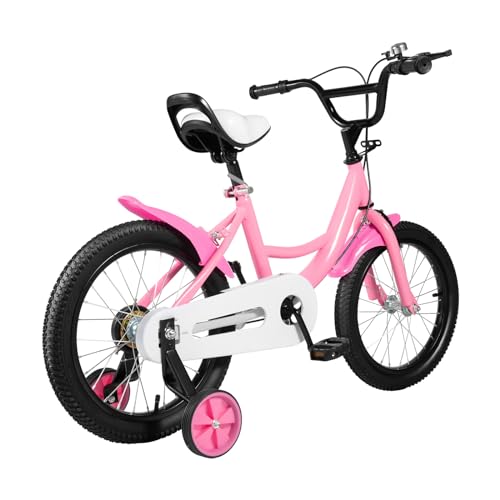 ARBGO 16-Zoll Fahrrad Kinderfahrrad mit Schutzbleche Mädchenfahrrad Fahrräder Kinderfahrräder Fahrräder für Mädchen Jugendliche 6-12 Jahre, Rosa ARBGO 16-Zoll Fahrrad Kinderfahrrad mit Schutzbleche Mädchenfahrrad Fahrräder Kinderfahrräder Fahrräder für Mädchen Jugendliche 6-12 Jahre, Rosa von ARBGO