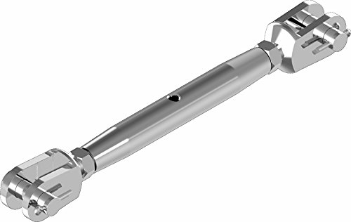 ARBO-INOX Spannschloss Wantenspanner geschlossen Gabel Gabel Edelstahl A4 Größe M10 von ARBO-INOX