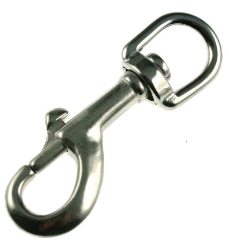 Wirbelkarabiner - Schnapphaken - Schnappkarabiner - Edelstahl A4-87 x 16mm Wirbelkarabiner - Schnapphaken - Schnappkarabiner - Edelstahl A4-87 x 16mm von ARBO-INOX