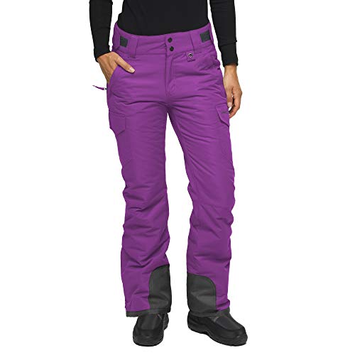 Arctix Damen Isolierte Cargo-Hose für Schneesport Skihose, Amethyst, 2X von ARCTIX