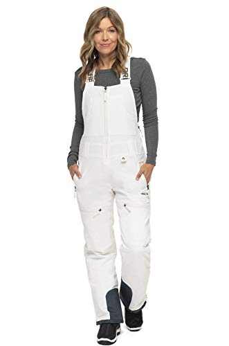 ARCTIX Damen Traverse Bib Recycle Latzhose, Weiß, Large Short ARCTIX Damen Traverse Bib Recycle Latzhose, Weiß, Large Short von ARCTIX