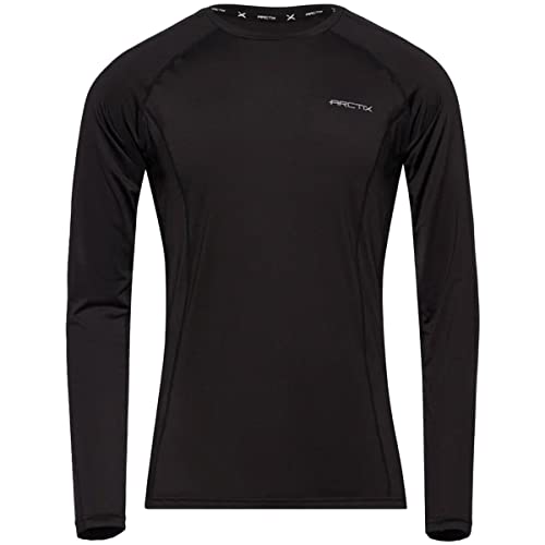 ARCTIX Herren Power Base Layer Crewneck Top Baselayer Tops, schwarz, Large von ARCTIX