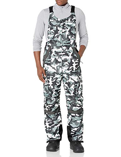 Arctix Herren Bib Overalls with Added Visibility Tundra Ballistic Latzhose mit zusätzlicher Sichtbarkeit, A6 Camo Schwarz, XXL/86 cm Entrepierna von ARCTIX