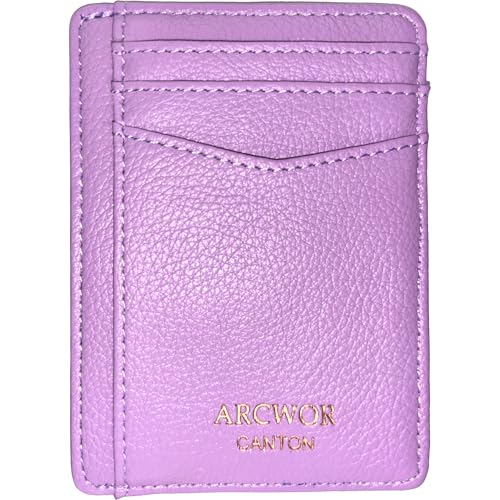 ARCWOR Schlanke Brieftasche, Lilac-Litchi, Vertikal von ARCWOR