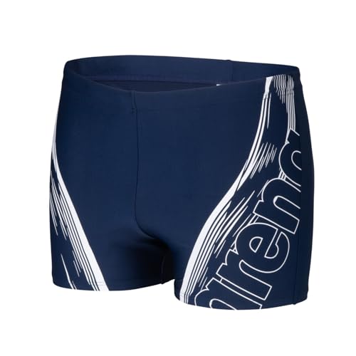 ARENA Badehose Herren Graphic Swim Short aus Maxfit Material, Farbe:Blau, Größe:6 von ARENA