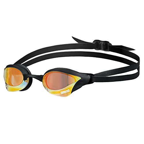 arena Cobra Core Swipe Mirror Unisex-Wettkampfbrille für Erwachsene, Schwimmbrille mit Gebogenen Spiegelgläsern, Anti-Beschlag, UV-Schutz, 5 Austauschbare Nasenstege, Kupfergelb arena Cobra Core Swipe Mirror Unisex-Wettkampfbrille für Erwachsene, Schwimmbrille mit Gebogenen Spiegelgläsern, Anti-Beschlag, UV-Schutz, 5 Austauschbare Nasenstege, Kupfergelb von ARENA