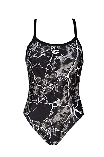 ARENA Damen 004613 Swimsuit Badeanzug, Black-black Multi, 30 EU von ARENA
