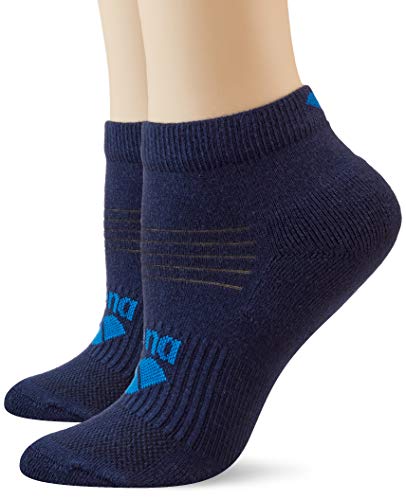 Arena Unisex – Erwachsene Sport Socken Basic Ankle 2er Pack Sportsocken, Navy, S von ARENA