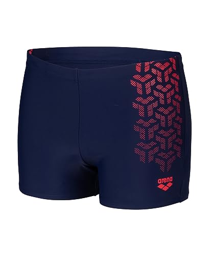 ARENA Herren Men's Arena Kikko V Short Swim Trunks, Navy-fluo Red, 44 EU von ARENA