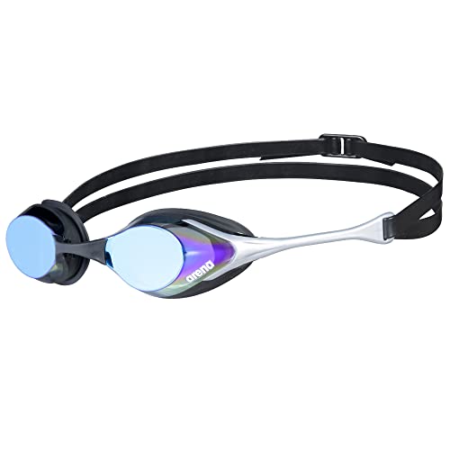 arena Cobra Original Swipe Mirror Unisex-Wettkampfbrille für Erwachsene, Schwimmbrille mit Verspiegelten Gläsern, Anti-Beschlag, UV-Schutz, 4 Austauschbare Nasenstege, Blue-Silver arena Cobra Original Swipe Mirror Unisex-Wettkampfbrille für Erwachsene, Schwimmbrille mit Verspiegelten Gläsern, Anti-Beschlag, UV-Schutz, 4 Austauschbare Nasenstege, Blue-Silver von ARENA