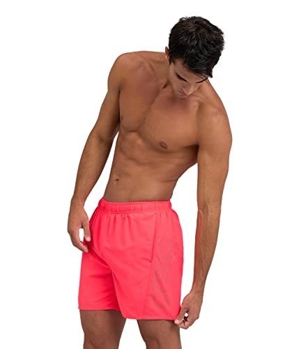 ARENA Herren Fundamentals Logo Boxer Swim Trunks, Fluo Red-dark Olive, XXL EU ARENA Herren Fundamentals Logo Boxer Swim Trunks, Fluo Red-dark Olive, XXL EU von ARENA