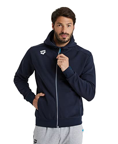 ARENA Herren Team Unisex Kapuzenjacke Panel Hooded Sweatshirt, Navy, S EU von ARENA