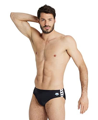 ARENA Herren Men's Arena Icons Swim Briefs Solid Badehosen Slip, Schwarz, 52 EU von ARENA