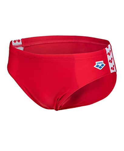 ARENA Herren Men's Arena Icons Swim Briefs Solid Badehosen Slip, Rot, 6 EU von ARENA