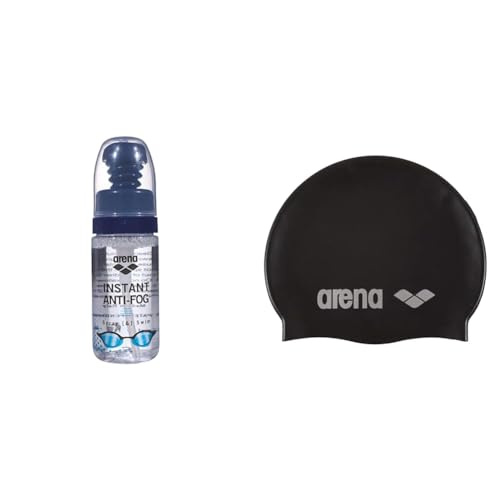 ARENA Instant Anti-Fog Spray für Schwimmbrillen, Antibeschlag & Classic Unisex Silikon-Badekappe, Schwimmkappe ARENA Instant Anti-Fog Spray für Schwimmbrillen, Antibeschlag & Classic Unisex Silikon-Badekappe, Schwimmkappe von ARENA