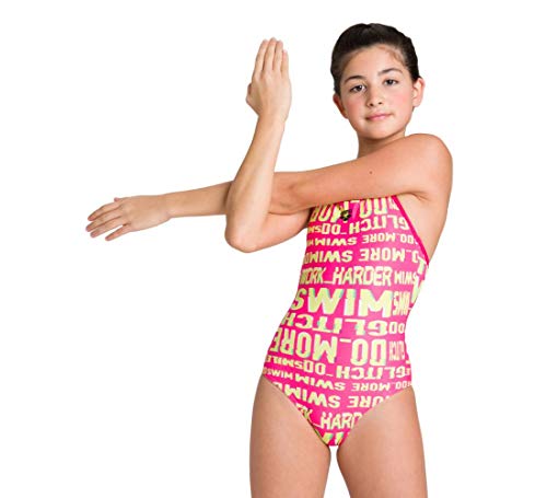 Arena Mädchen Badeanzug Mädchen Sport Badeanzug Neon Glitch Lining, Freak Rose-Green Multi, 116, 003557 Arena Mädchen Badeanzug Mädchen Sport Badeanzug Neon Glitch Lining, Freak Rose-Green Multi, 116, 003557 von ARENA