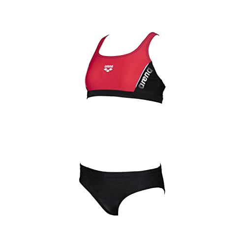 ARENA Mädchen G Thrice Jr Two Piece Swimsuit, Black-anguria-white, 140 EU ARENA Mädchen G Thrice Jr Two Piece Swimsuit, Black-anguria-white, 140 EU von ARENA