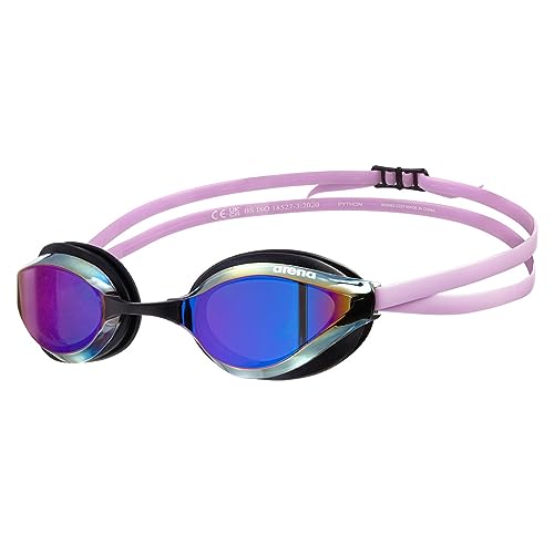 ARENA Python Racing-Schwimmbrille für Damen und Herren, Anti-Beschlag, verspiegelte Gläser, maximaler Komfort, Doppelriemen, Violett/Schwarz/Violett ARENA Python Racing-Schwimmbrille für Damen und Herren, Anti-Beschlag, verspiegelte Gläser, maximaler Komfort, Doppelriemen, Violett/Schwarz/Violett von ARENA