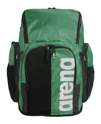 ARENA Spiky III Rucksack 45, Schwimmen, Athlet, Sport, Fitnessstudio, große Trainingsausrüstung, Schwimmtasche für Damen und Herren, 45 Liter, Grün von ARENA