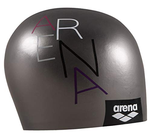 Arena Sirene Silikon-Badekappe für langes Haar, Alida Grau, Einheitsgröße (91440) von ARENA