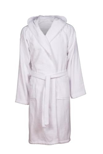 arena Soft Robe Core, Bademantel aus Baumwolle für Damen und Herren, Unisex-Bademantel aus Frottee mit Kapuze und Taschen, Angenehm und Leicht von ARENA